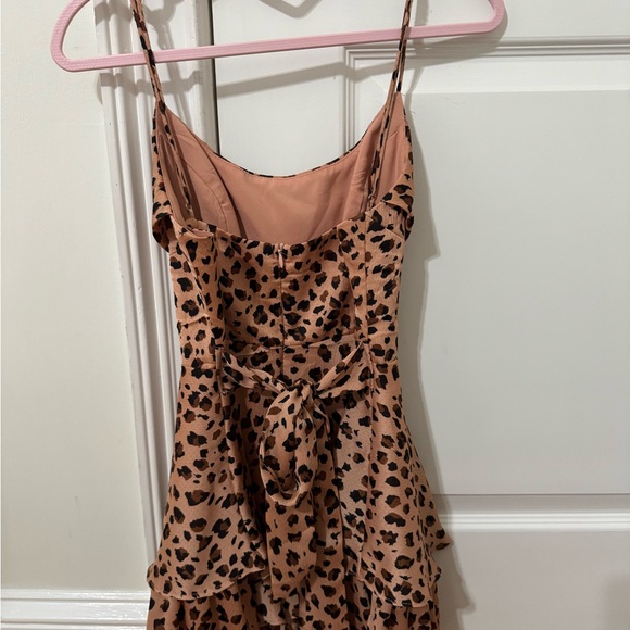 Hello Molly Leopard Print Ruffle Mini Dress - Picture 4 of 4